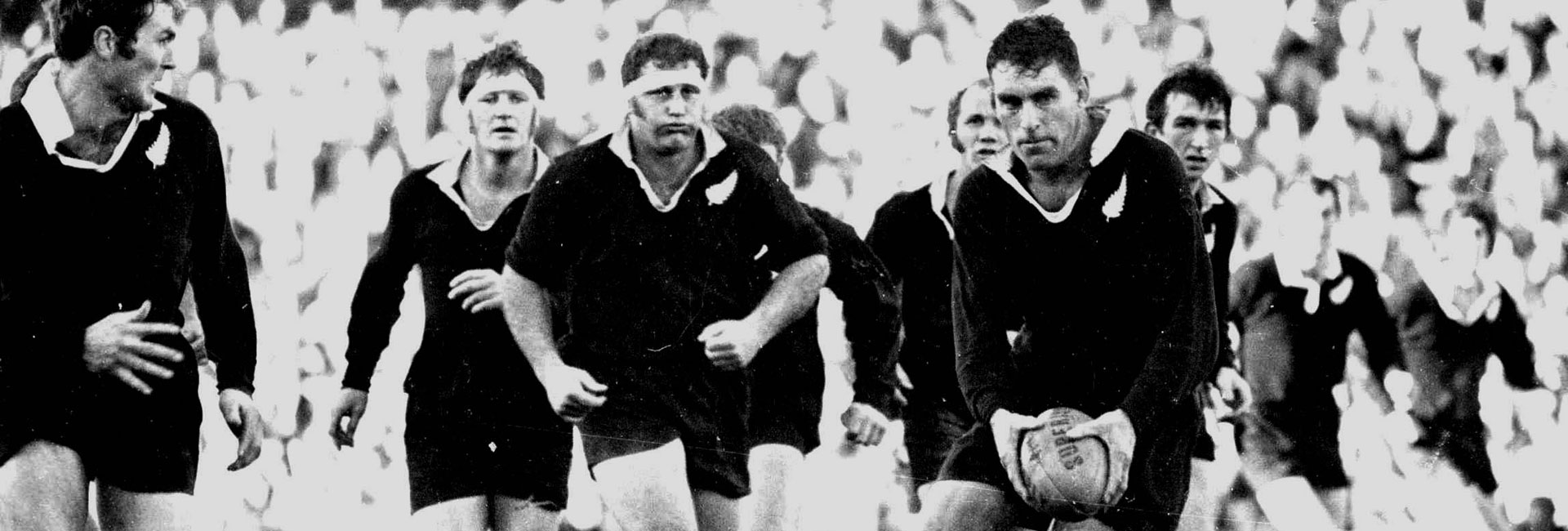 Colin Meads playing for the All Blacks